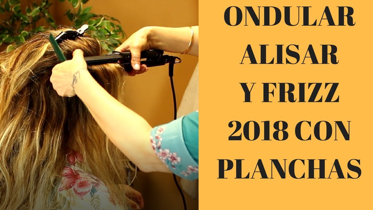 Como RIZAR el PELO con PLANCHA RÁPIDO 2018 💗 (how to curl hair with a flat iron)