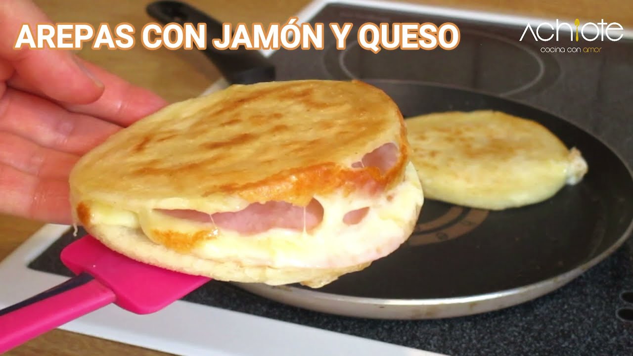 AREPAS CON JAMÓN Y QUESO | Prepara las Arepas Colombianas de Jamón y Queso más deliciosas