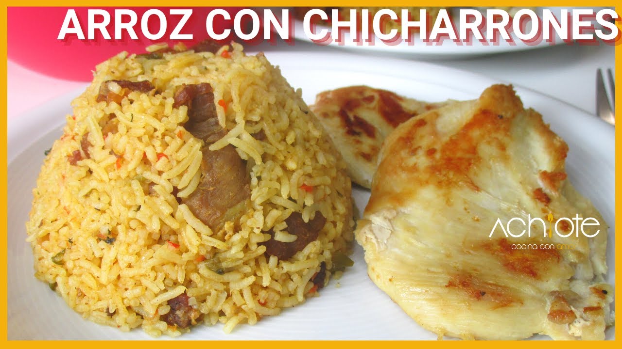 ARROZ CON CHICHARRONES | Un arroz con Chicharrones de Sabor Increíble y con pocos ingredientes