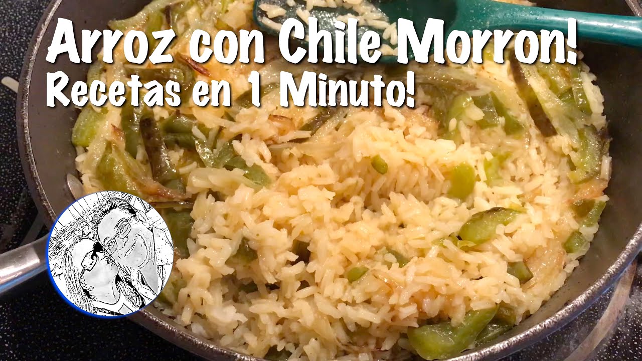 Arroz con Chile Morron y Cebolla - Recetas en 1 Minuto