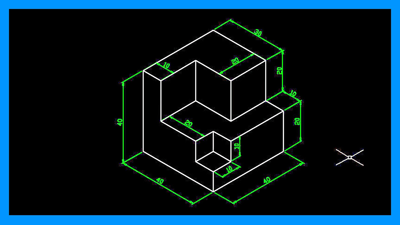 Autocad - Dibujar en isométrico. Crear dibujo isométrico en Autocad. Tutorial en español HD