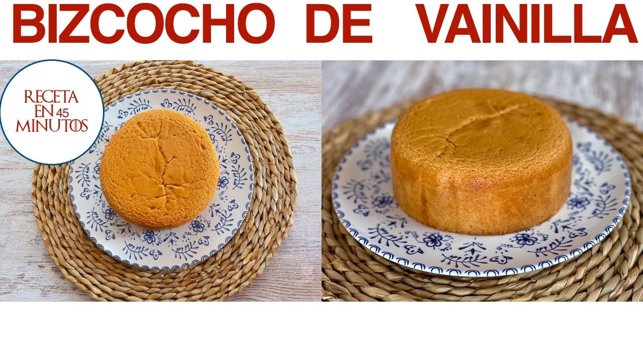 Bizcocho de vainilla muy esponjoso y fácil de hacer ❤️ // Bizcochuelo casero de vainilla.