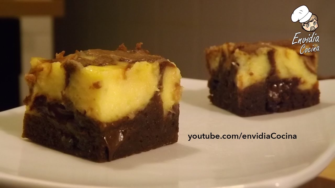Brownie marmolado de Tarta de Queso | Brownie Cheesecake