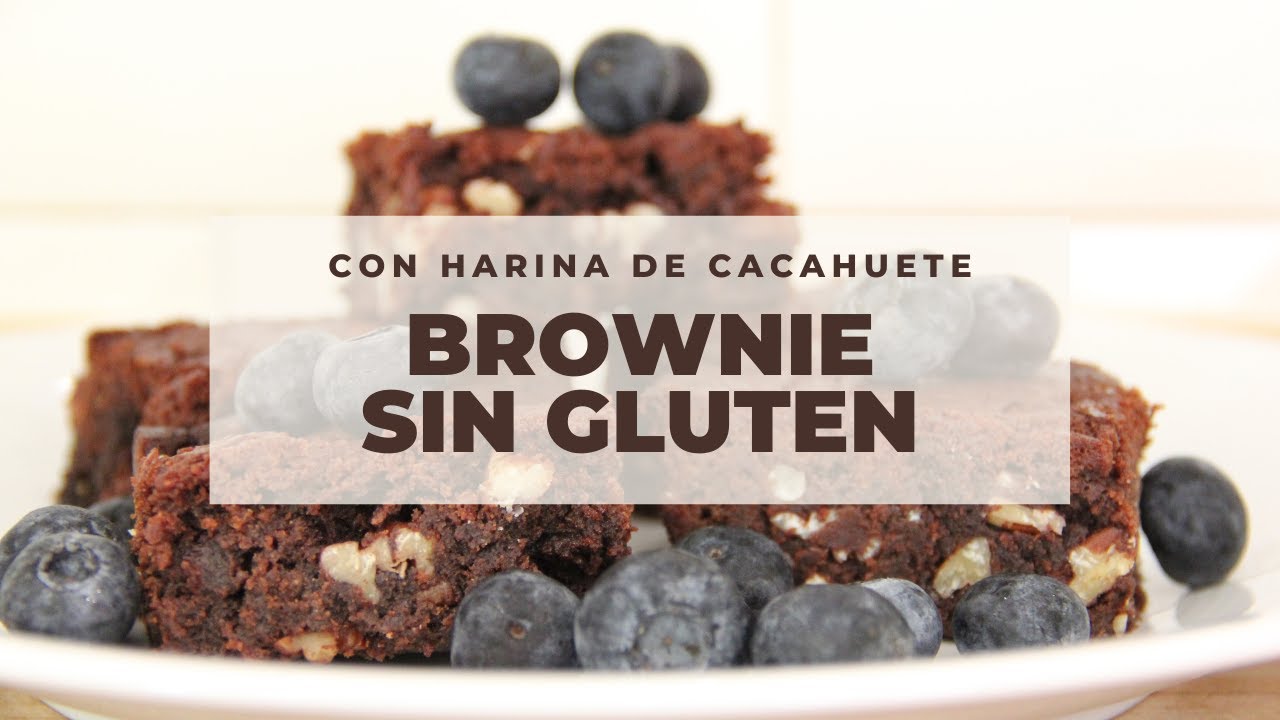 Brownie sin gluten | ¡Con harina de cacahuete!