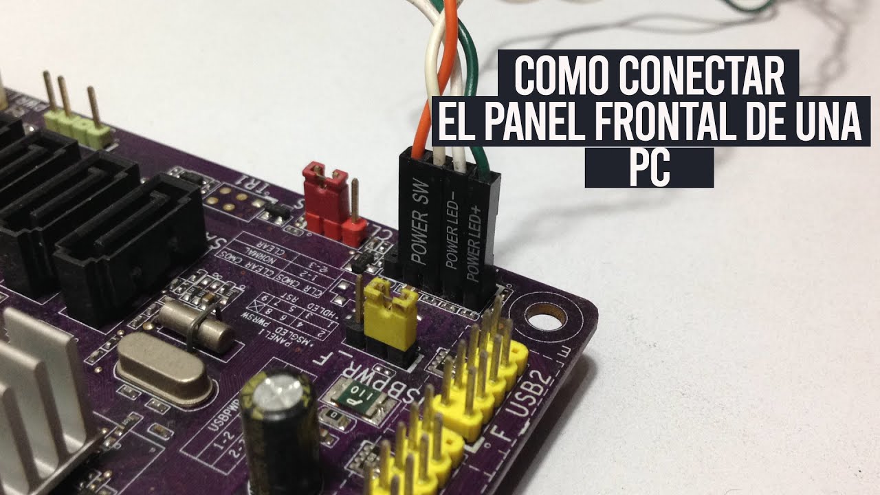 Como conectar el Panel Frontal de un PC/modo fácil