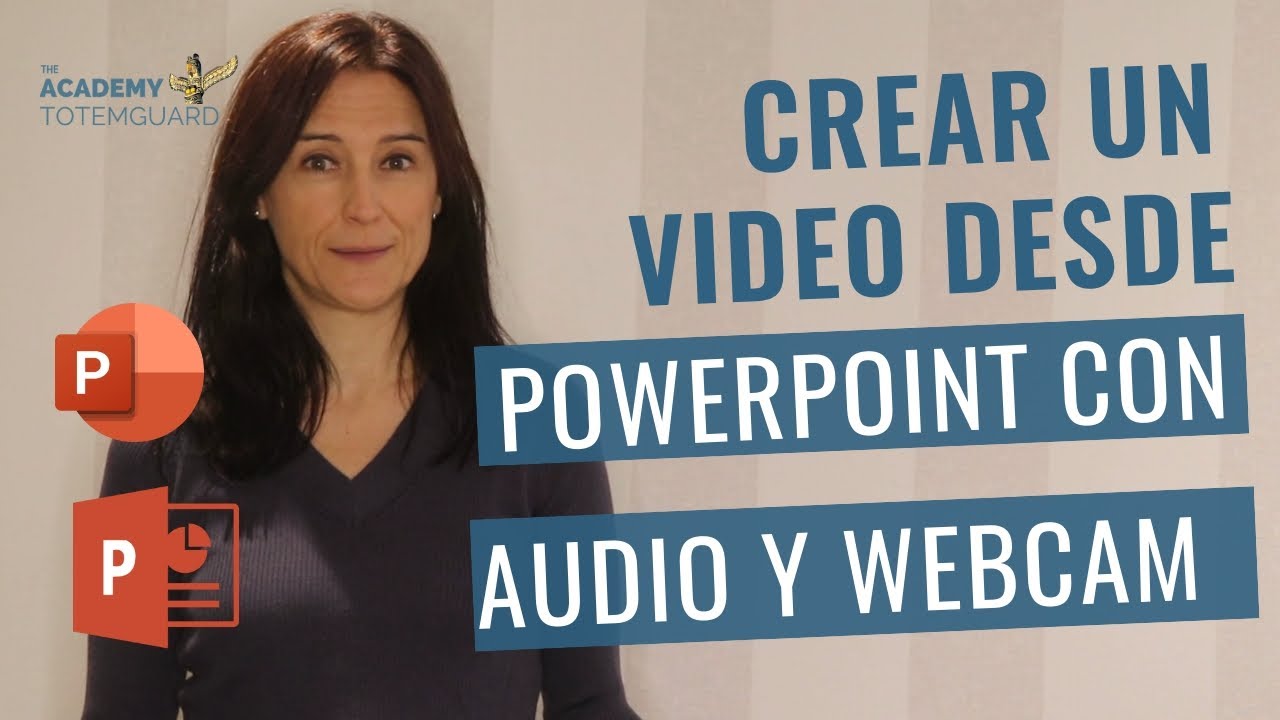 Cómo crear un video desde PowerPoint con audio y webcam