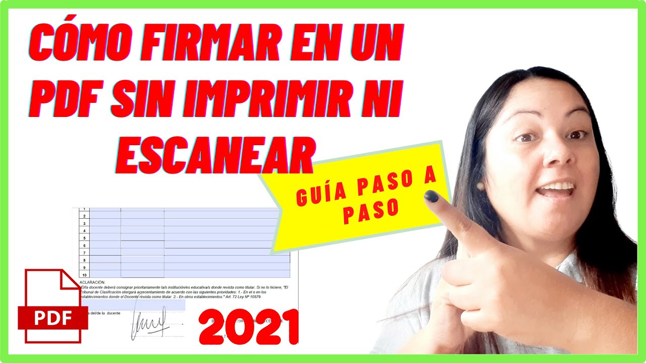 😎 COMO FIRMAR EN UN PDF SIN IMPRIMIR NI ESCANEAR▶️ FIRMA DIGITAL💯