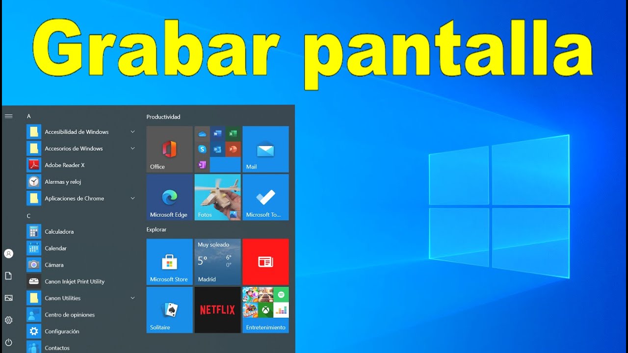 Como grabar la pantalla de tu pc 【 2025 】 Hacerlo Como