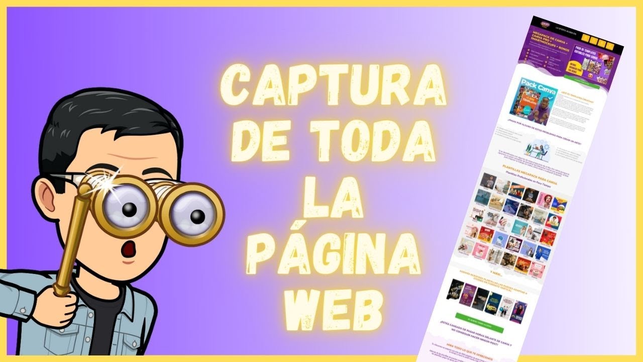 Como hacer CAPTURA de PANTALLA de PAGINA WEB completa.😎 Aprende como como capturar pantalla web.