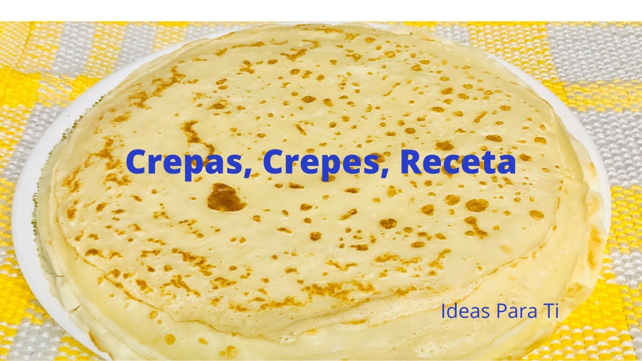 🫓Como hacer Crepas, Crepes en sartén Rena Ware