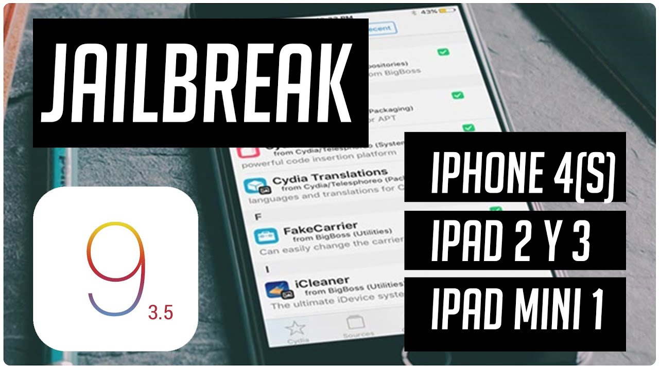 Como hacer en iOS 9.3.5 jailbreak (iPhone 4/iPad mini 1/iPad 2 y 3...)