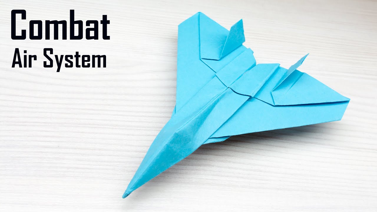 Cómo hacer papel Future Combat Air System | Avión de papel fácil avión de combate de origami