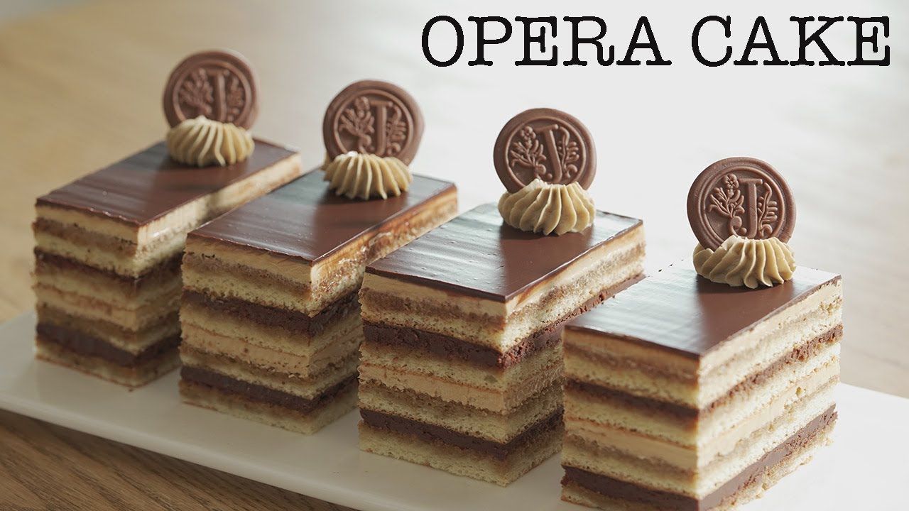 Cómo hacer pastel de ópera celestial