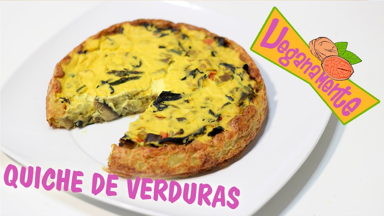 🍄 COMO HACER QUICHE de VERDURAS CASERA 🥔 | Recetas Veganas de Veganamente