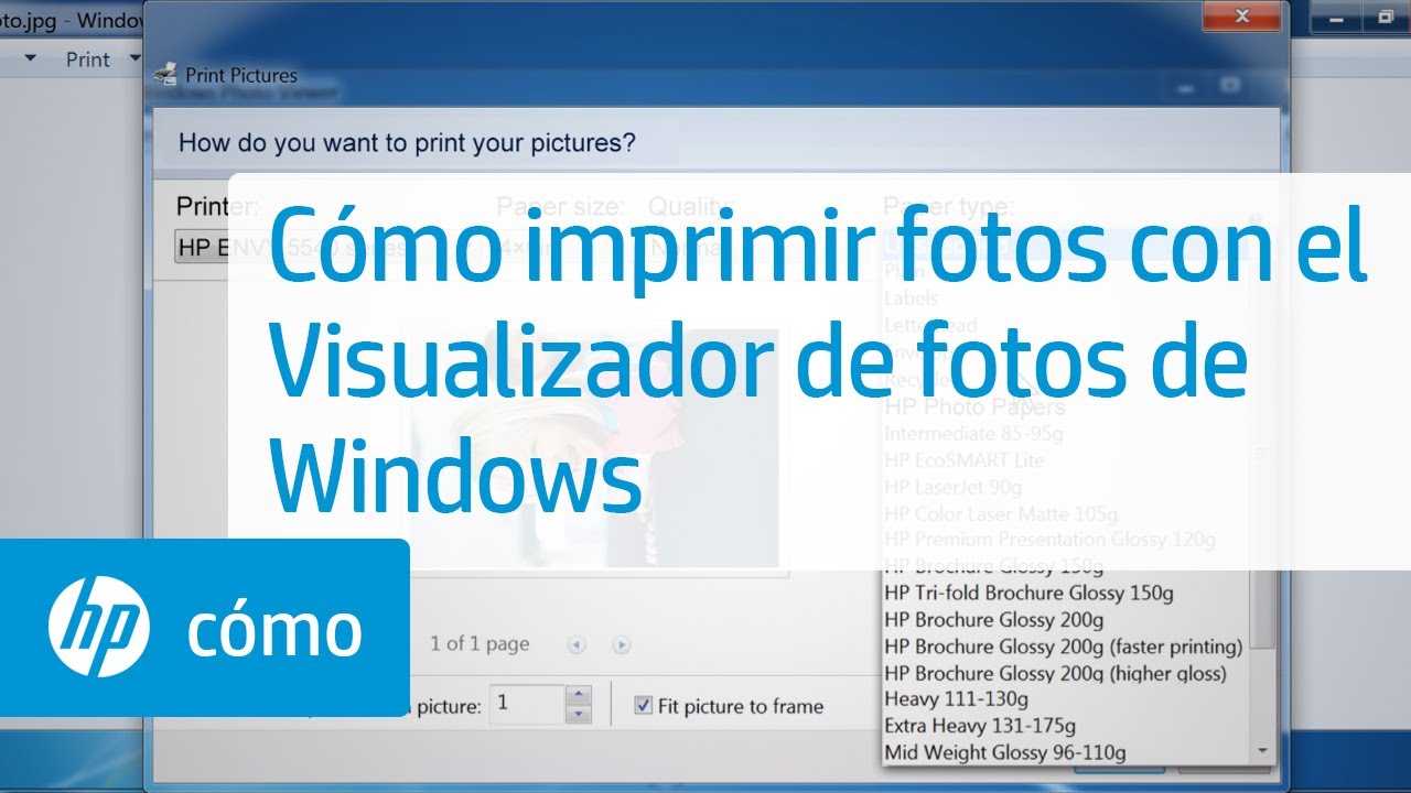 Cómo imprimir fotos con el Visualizador de fotos de Windows | HP Computers | HP