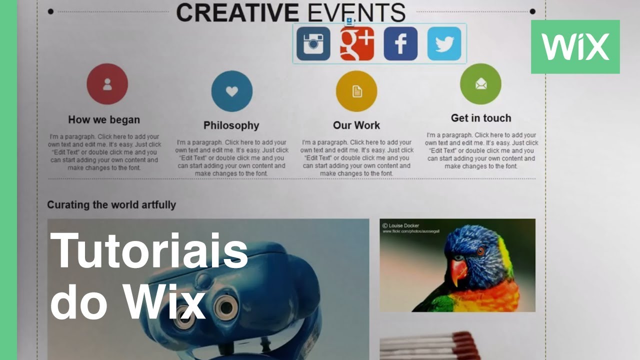 Cómo organizar tus iconos sociales | Wix.com