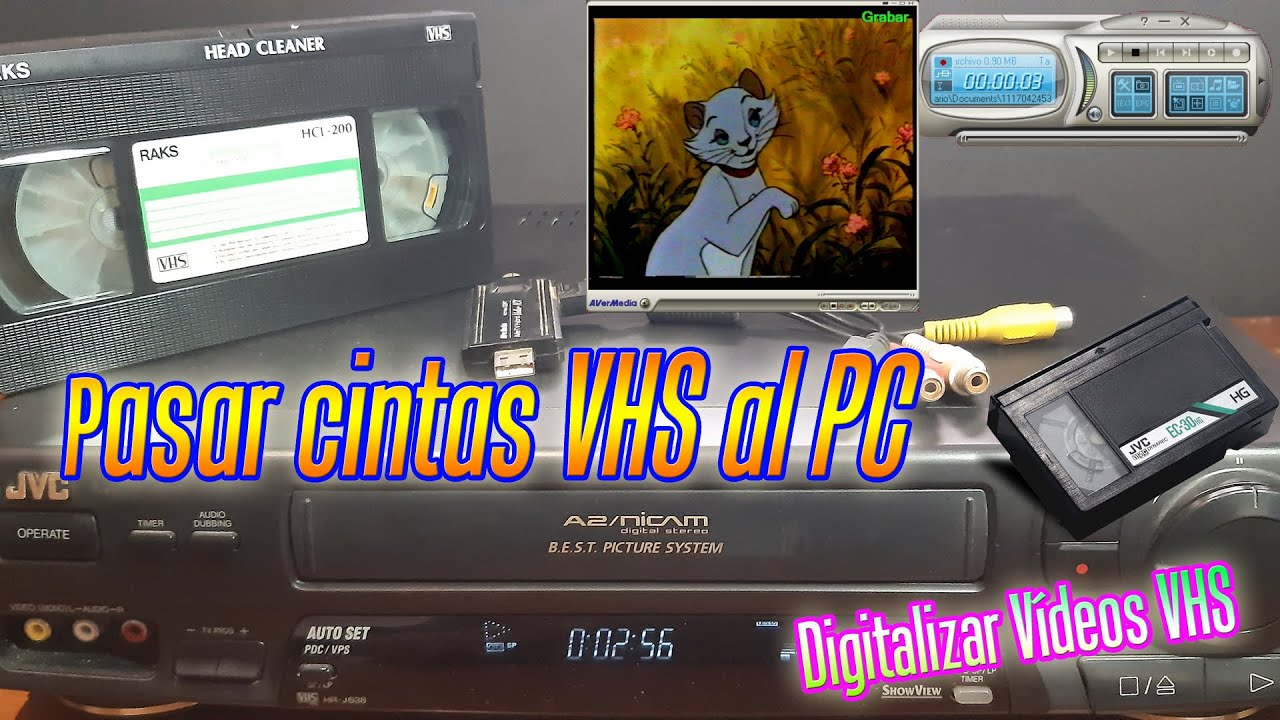 Cómo pasar cintas de vídeo VHS al PC - Digitalizar y convertir vídeos VHS a la computadora