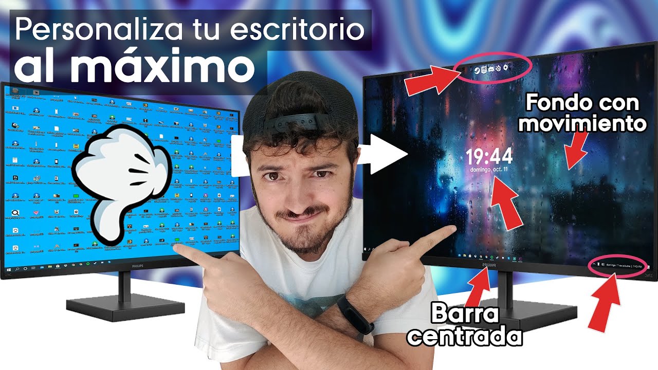 Cómo PERSONALIZAR tu ESCRITORIO en Windows 10 en 2022 *TRUCOS FÁCIL y GRATIS* | VdeVaporeta