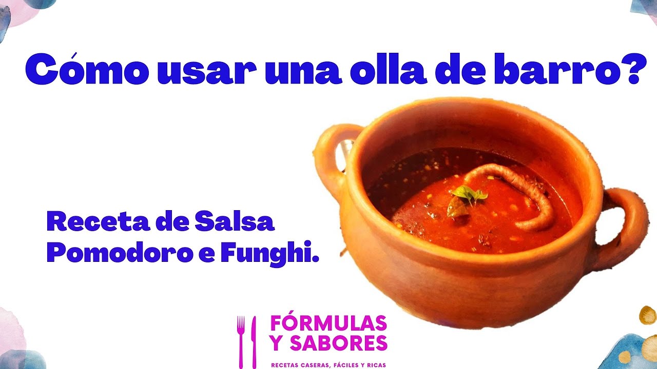 Como usar una olla de Barro. \"Receta de Salsa\" \"Cocinar en #Olla de Barro\" #Salsa Pomodoro \"Fácil\"