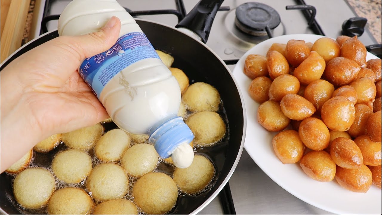 do you have an empty bottle ? Make this easy Crispy Sweet Balls |Popular Arabian Dessert