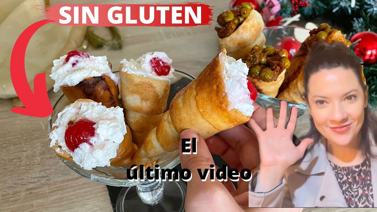 Económica receta SIN GLUTEN!! CONOS RELLENOS, dulces y salados (El último video)