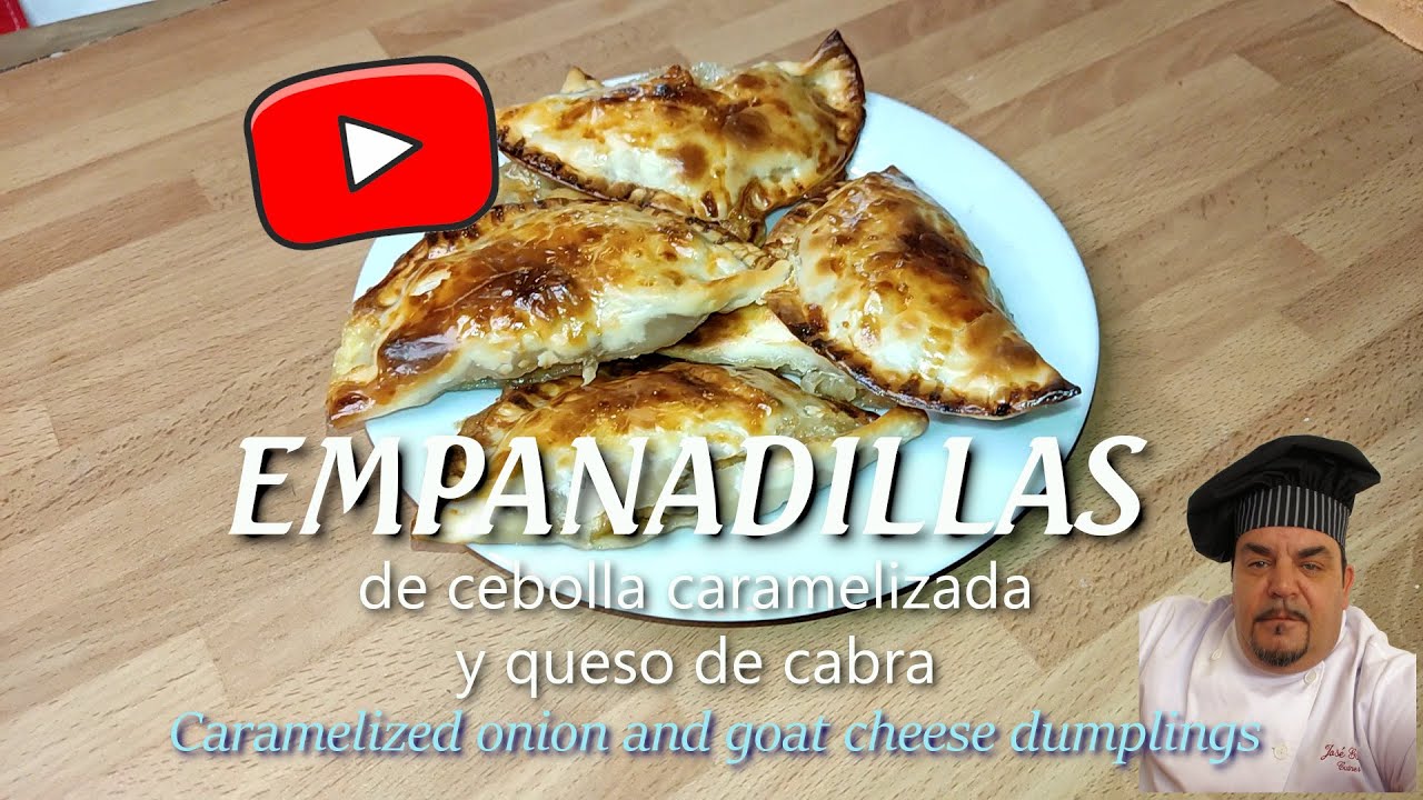 Empanadillas de cebolla CARAMELIZADA y queso de cabra 🐐​