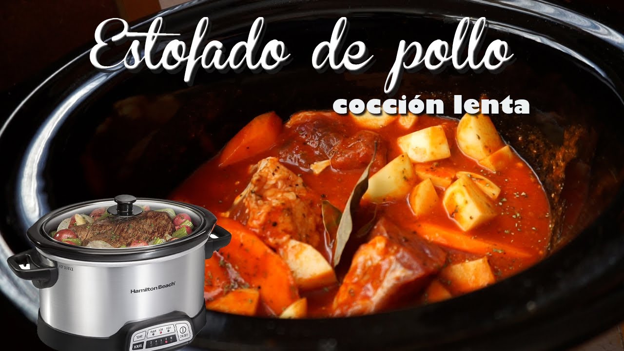 Estofado de pollo en OLLA de cocción LENTA o estufa / Pollo en olla de cocción lenta #TODOALAOLLA
