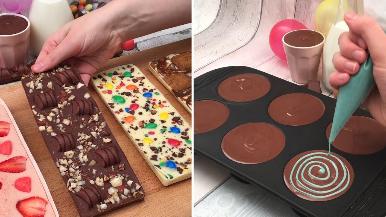 Flan al caramelo 🍮 Barras chocolatosas 🍫 cakepops de colores 🍭 Magdalenas del artista 🧁