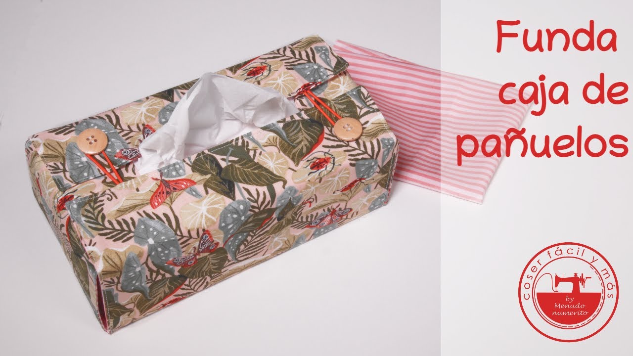 Funda para caja de pañuelos de papel (con patrón)