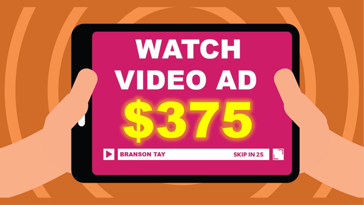 Gana $375+ en 1 hora ¡¿SOLO mira anuncios de video?! (GRATIS)-Gana dinero en línea | branson ta...