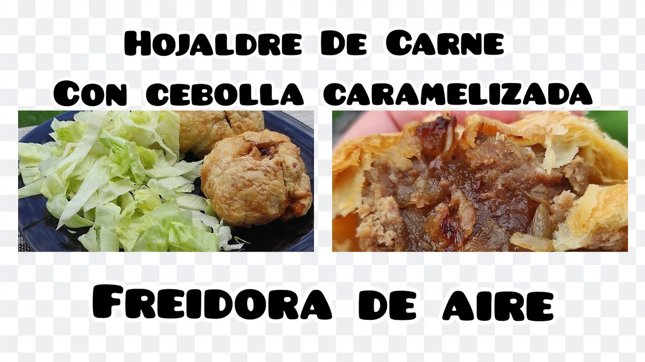 HOJALDRES de carne con cebolla caramelizada en FREIDORA DE AIRE