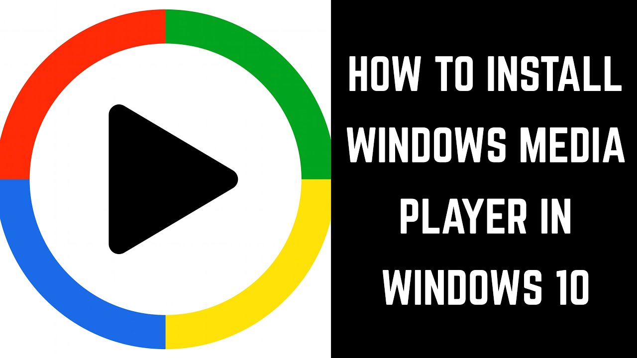 How to Install Windows Media Player in Windows 10