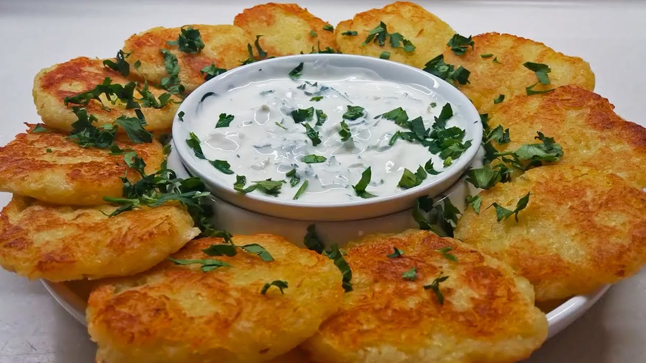 How to make potato fritters at home - NO Flour and Eggs!