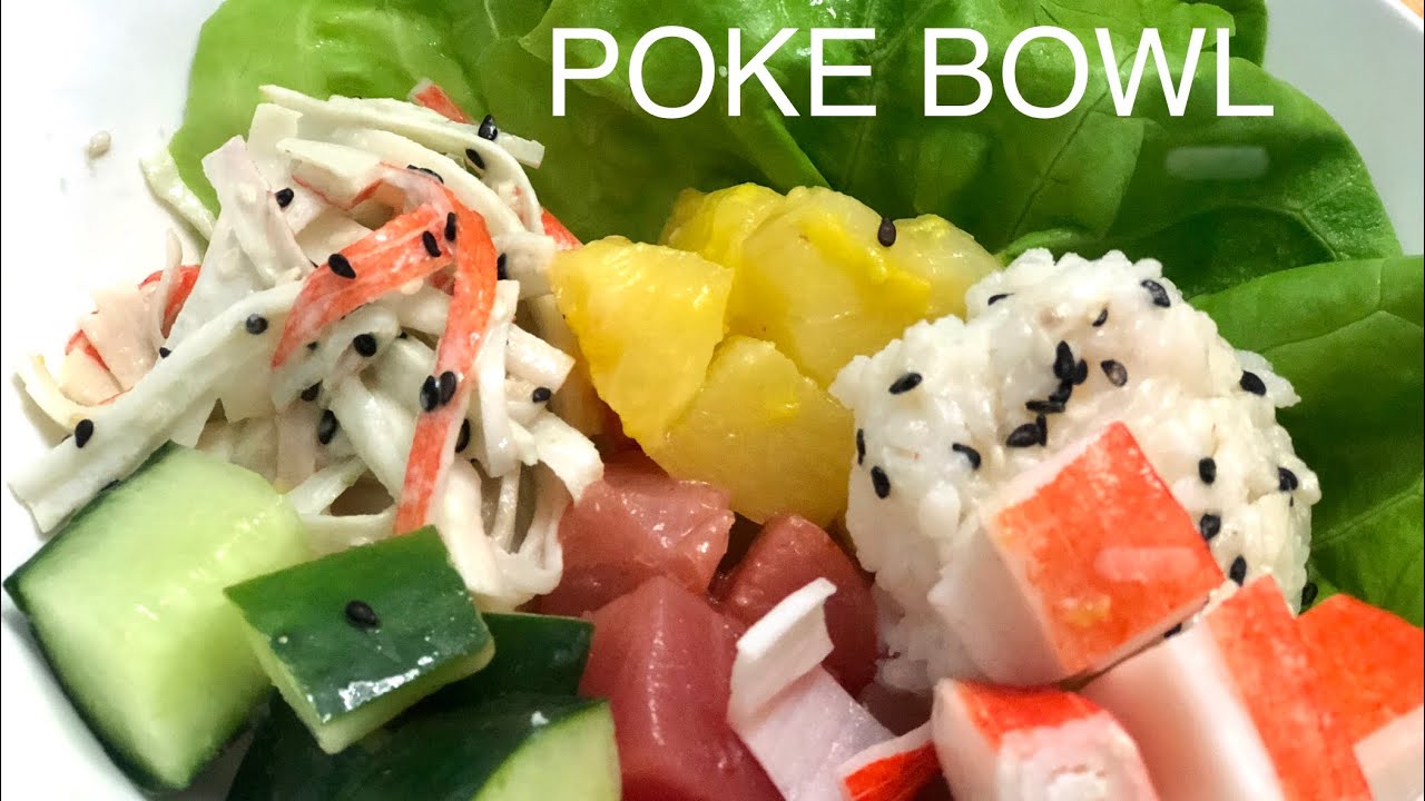 Japonés Poke Bowl,fácil.How to make a Poke Bowl, easily and quickly.