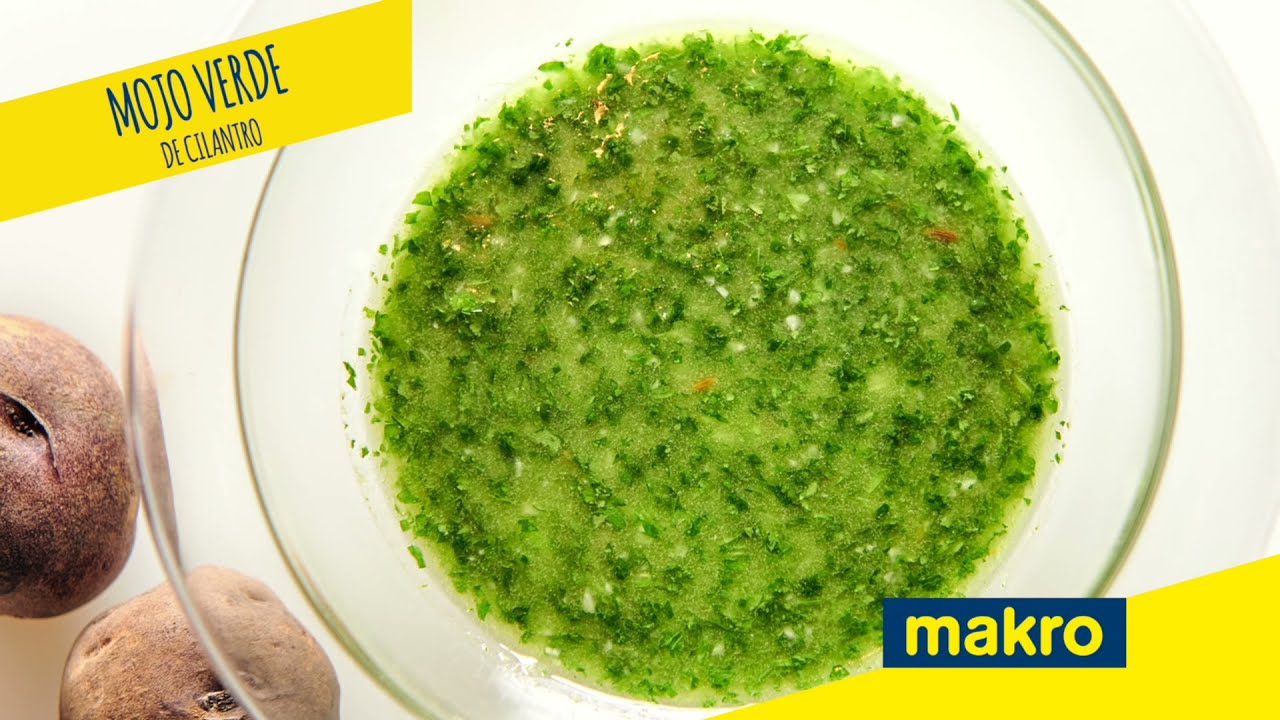 Mojo verde de cilantro | Receta - Makro | Chef Braulio Simancas