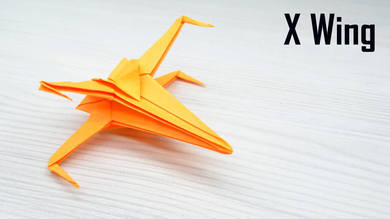 Nave espacial Star Wars X-Wing | Guerra de las galaxias de origami muy fácil