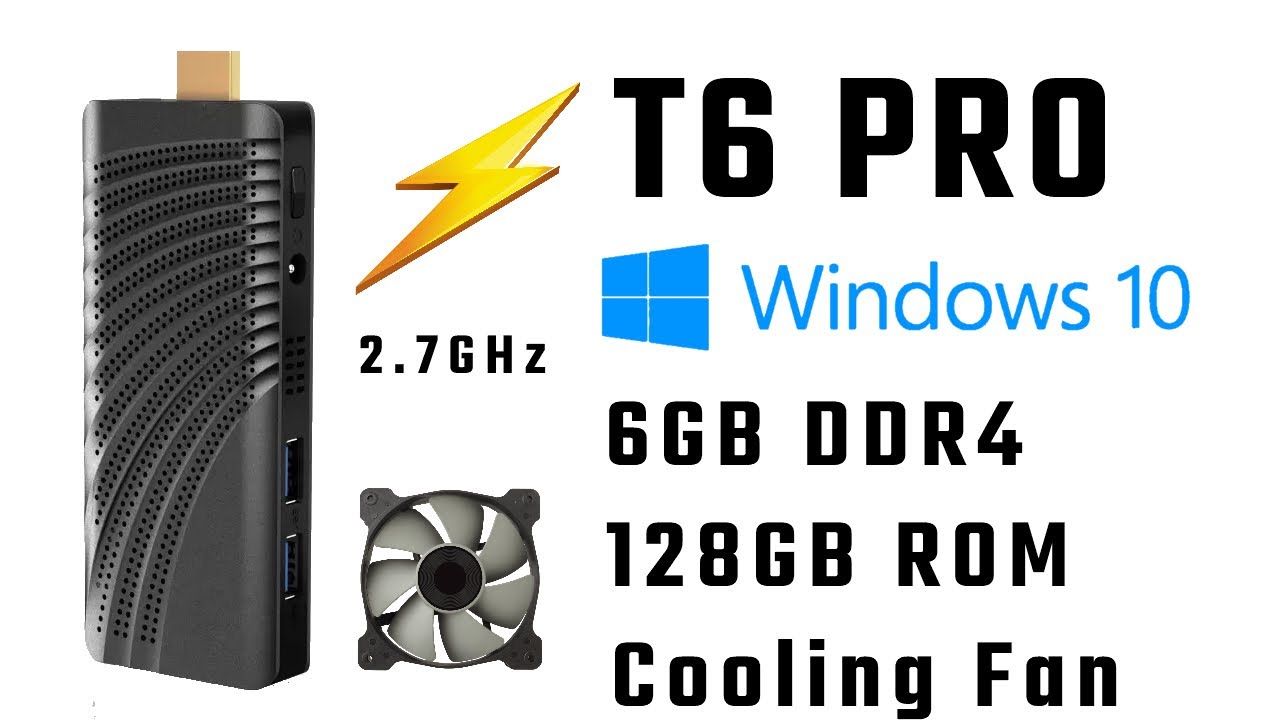 New 2021 T6 Pro Windows 10 PC Stick Review - FydeOS TryOut