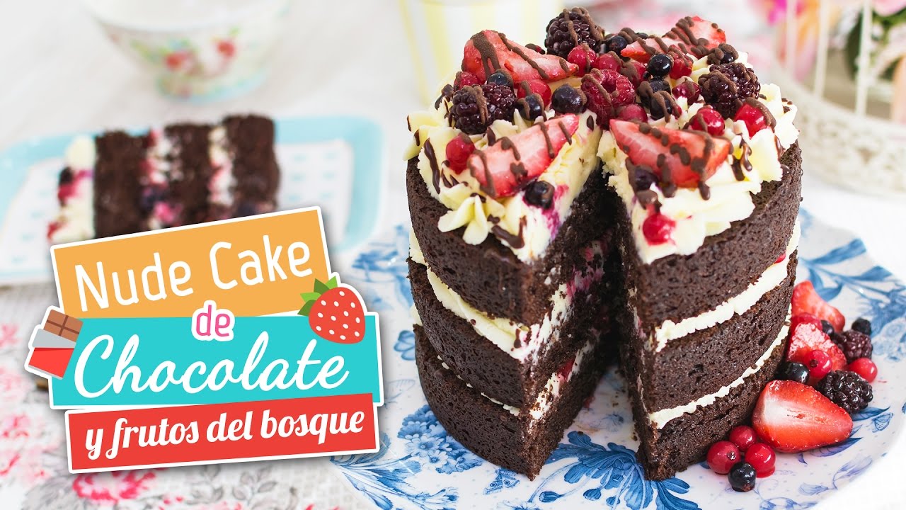 Nude cake de chocolate y frutos del bosque | Quiero Cupcakes!