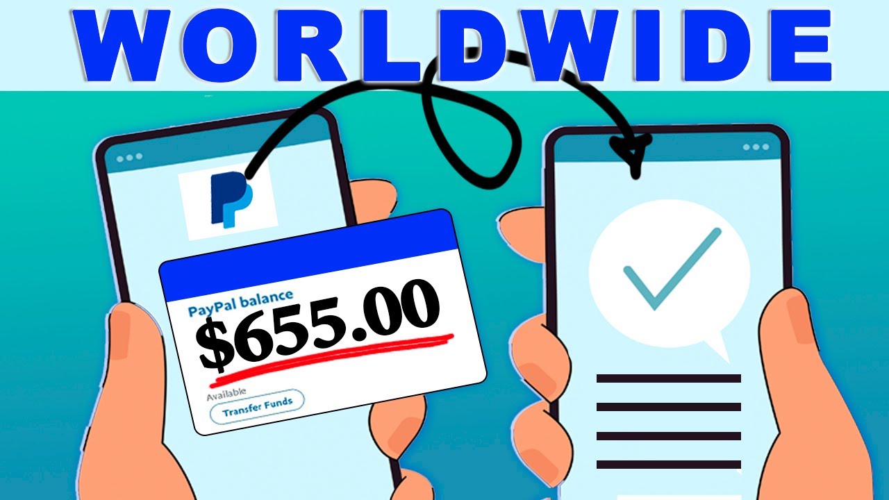 Pago en todo el mundo: ¡gane más de $655 al instante en dinero de PayPal con SU teléfono!-(Haz...