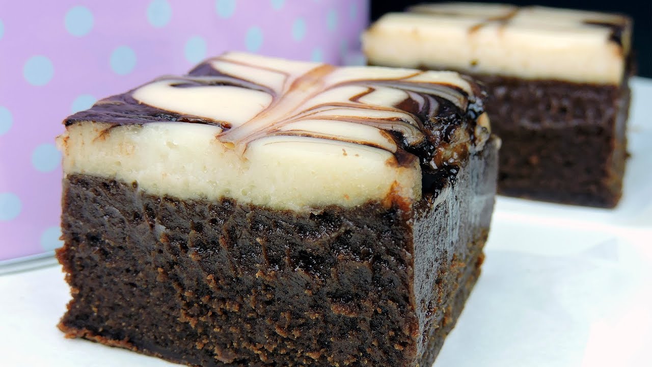 Pastel de brownie y queso (Brownie Cheesecake)