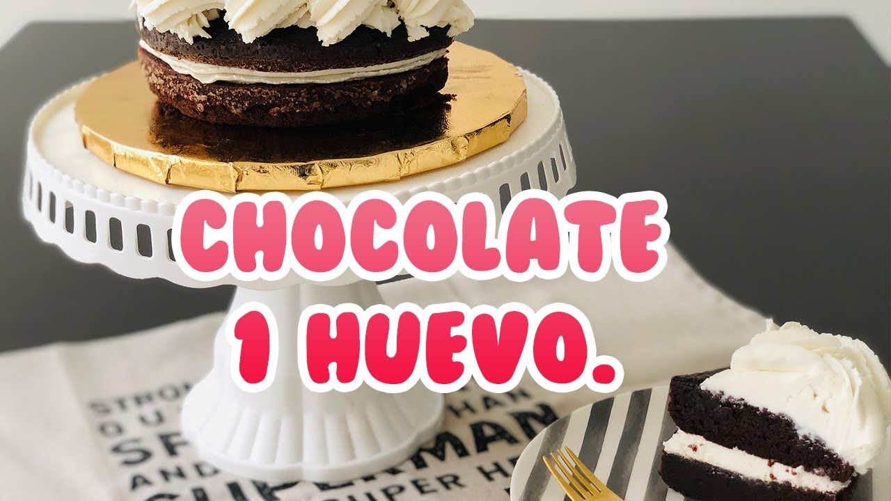 Pastel de CHOCOLATE CON 1 SOLO HUEVO - Claudio Us