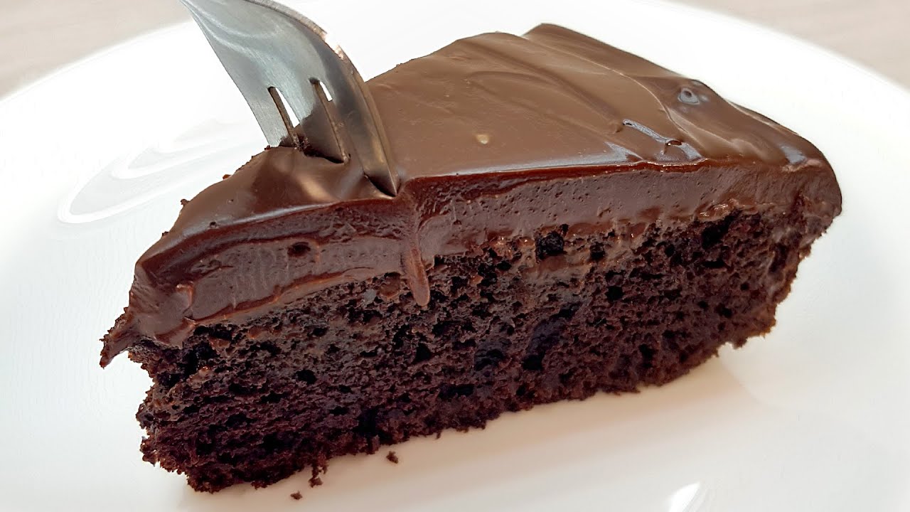 Pastel de chocolate tierno / el mejor pastel de chocolate. ¡Brownies a solo 10 minutos! SIN HORNO!