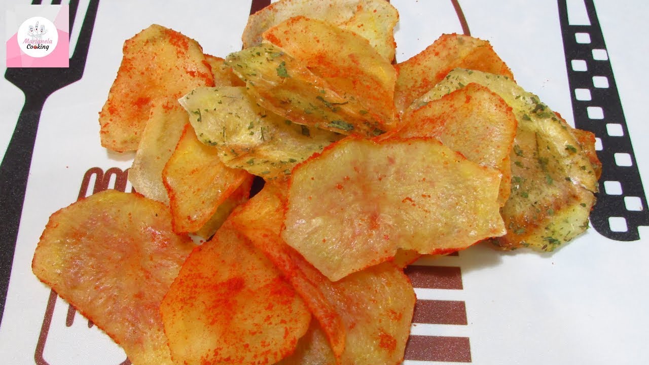 Patatas Chips Saludables. Crujientes y riquísimas. - Marianela COOKING