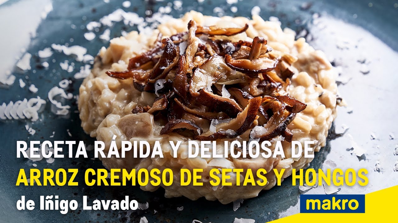 Receta de arroz cremoso de setas y hongos de Iñigo Lavado