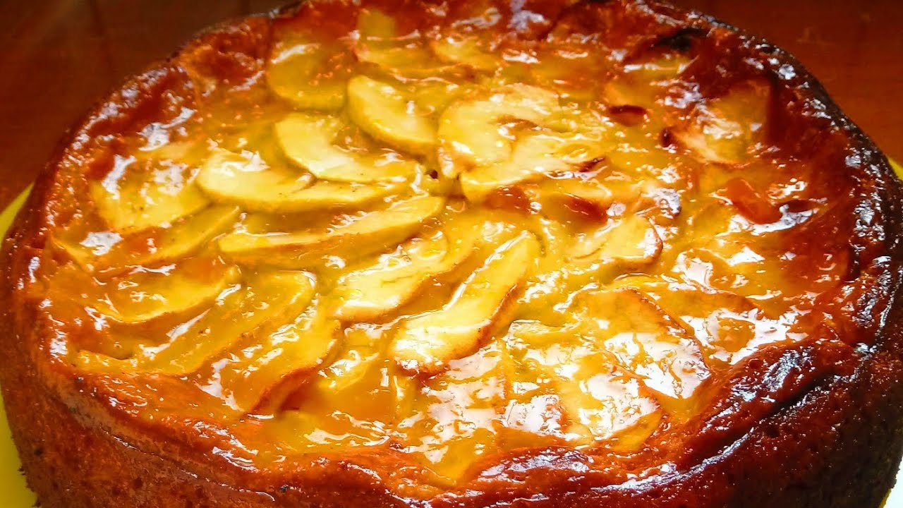 Receta de Tarta de manzana fácil y jugosa *postre casero fácil *pastel de manzana.
