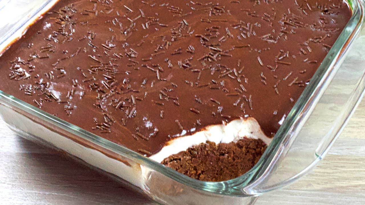 Receta fácil y deliciosa de postre de brownie de chocolate