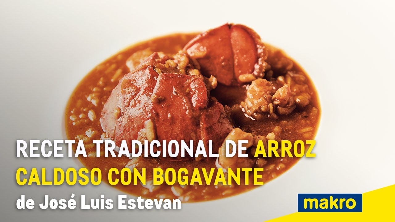 Receta tradicional de arroz caldoso con bogavante de José Luis Estevan
