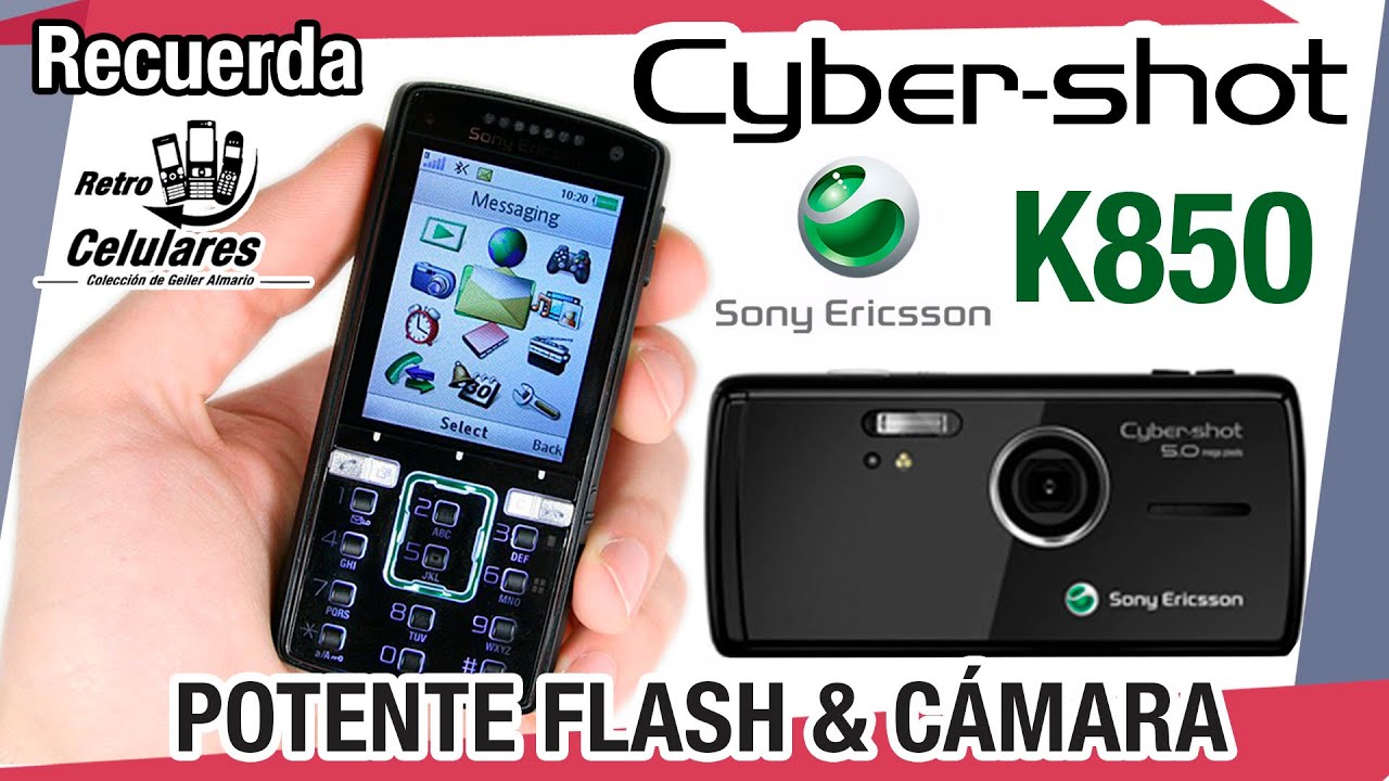 Recuerda Sony Ericsson K850 potente flash \u0026 cámara CyberShot Retro celulares