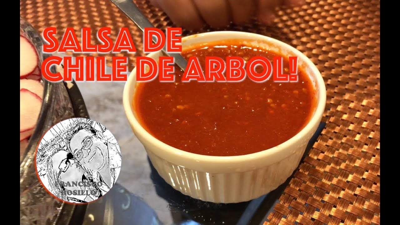 Salsa de Chile de Arbol - Receta de Chile de Arbol - Como hacer Salsa de Chile de Arbol - Salsa Roja