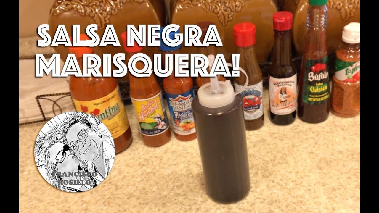 Salsa Negra para Mariscos y Botanas - Como hacer Salsa Negra para Mariscos - Receta de Salsa Negra